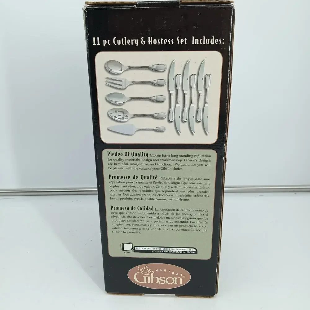 11X Gibson WATERBURY Hostess Set Serving Spoons Pie Server Ladle NIB! NEW